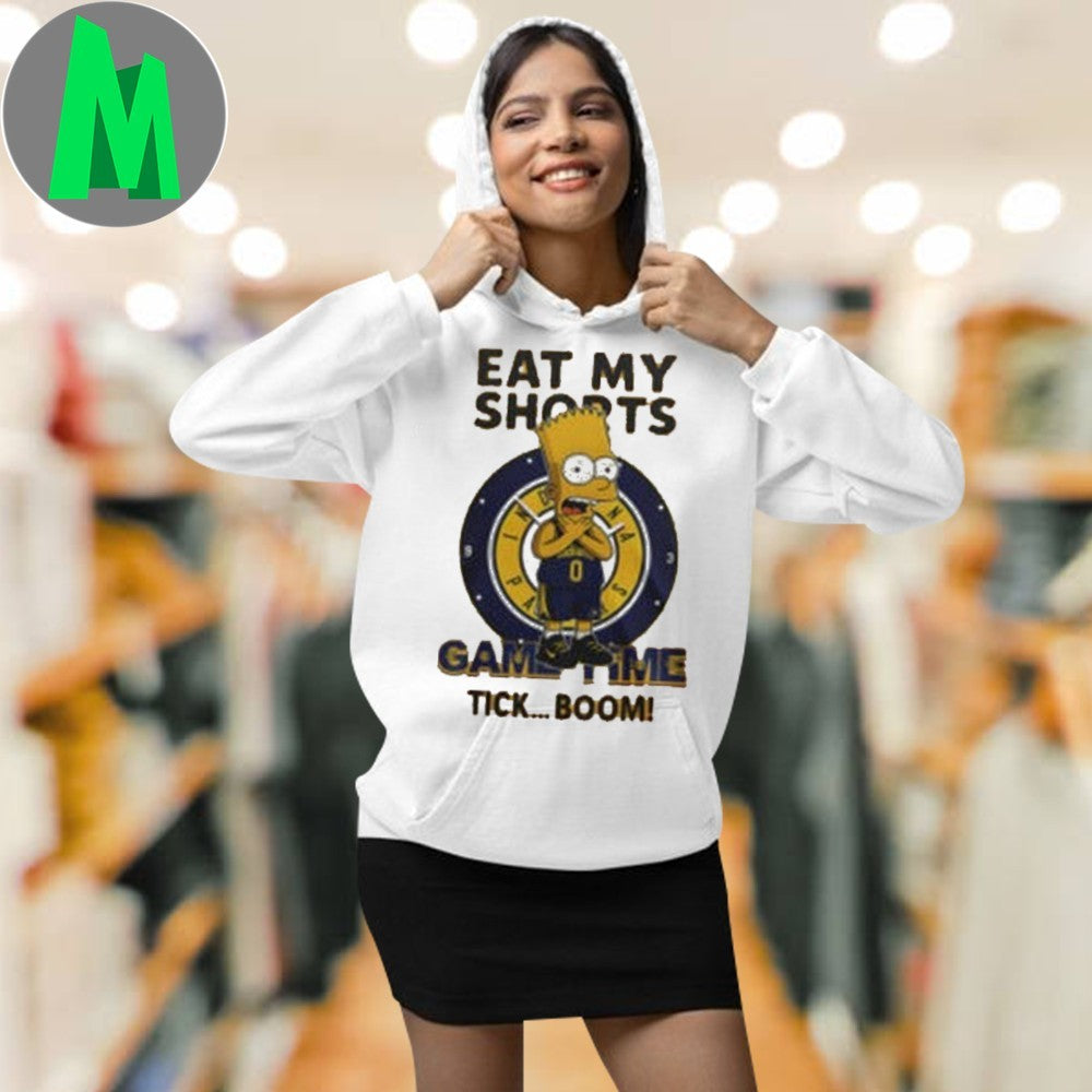 Indiana Pacers x Bart Simpson Legacy Signal Funny Basketball T-Shirt Simpsons Fan Tee