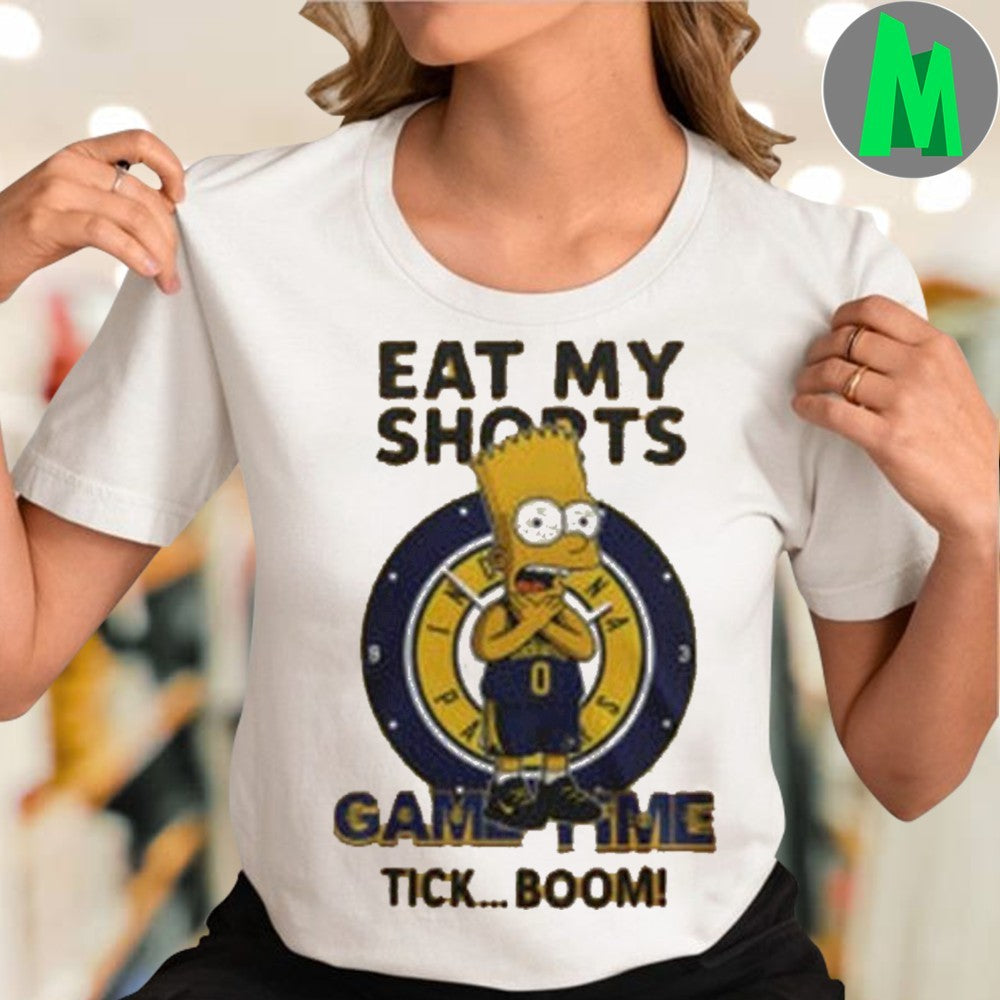 Indiana Pacers x Bart Simpson Legacy Signal Funny Basketball T-Shirt Simpsons Fan Tee