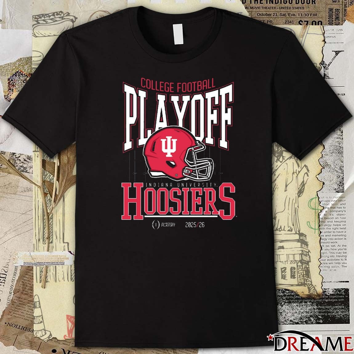 Indiana University Hoosiers College Football Playoff 12 Team Announcement 2025 – 2026 t-shirt
