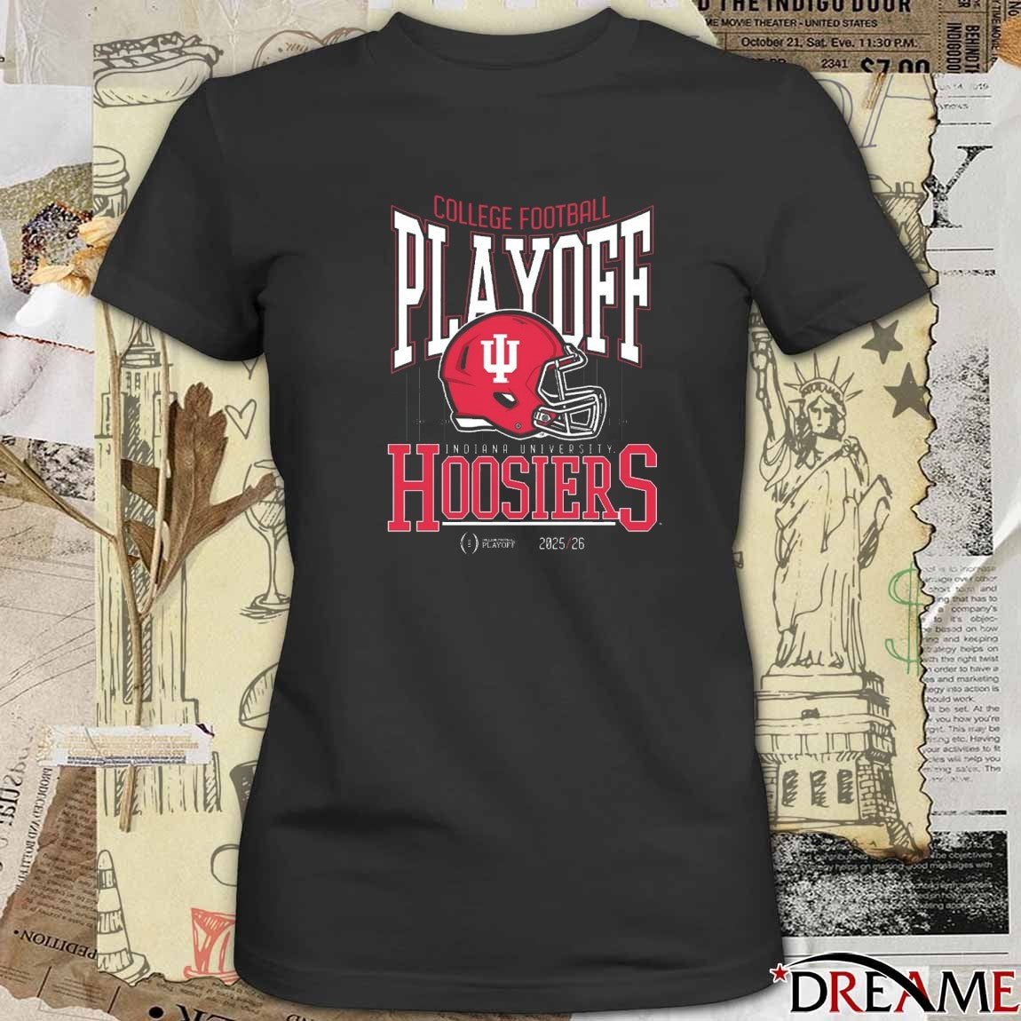 Indiana University Hoosiers College Football Playoff 12 Team Announcement 2025 – 2026 t-shirt
