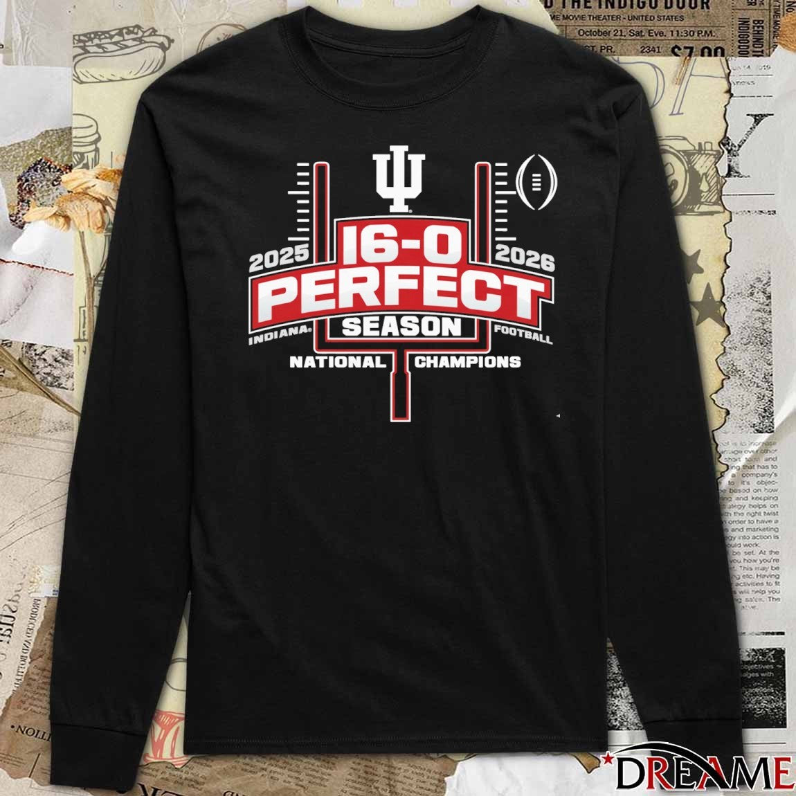 Indiana University Hoosiers Football 2025 Undefeated National Champions 16 – 0 Perfect Season t-shirt