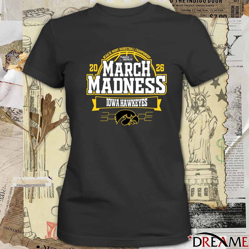 Iowa Hawkeyes 2026 NCAA DI Men’s Basketball Championship March Madness t-shirt