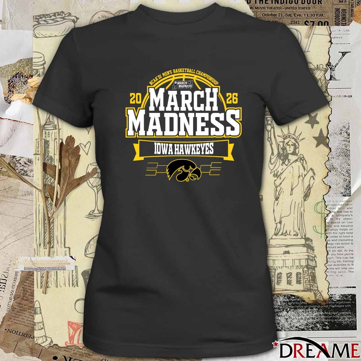 Iowa Hawkeyes 2026 NCAA DI Men’s Basketball Championship March Madness t-shirt