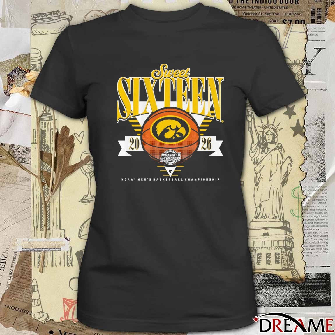 Iowa Hawkeyes 2026 NCAA March Madness Sweet Sixteen No 9 Seed Champions t-shirt