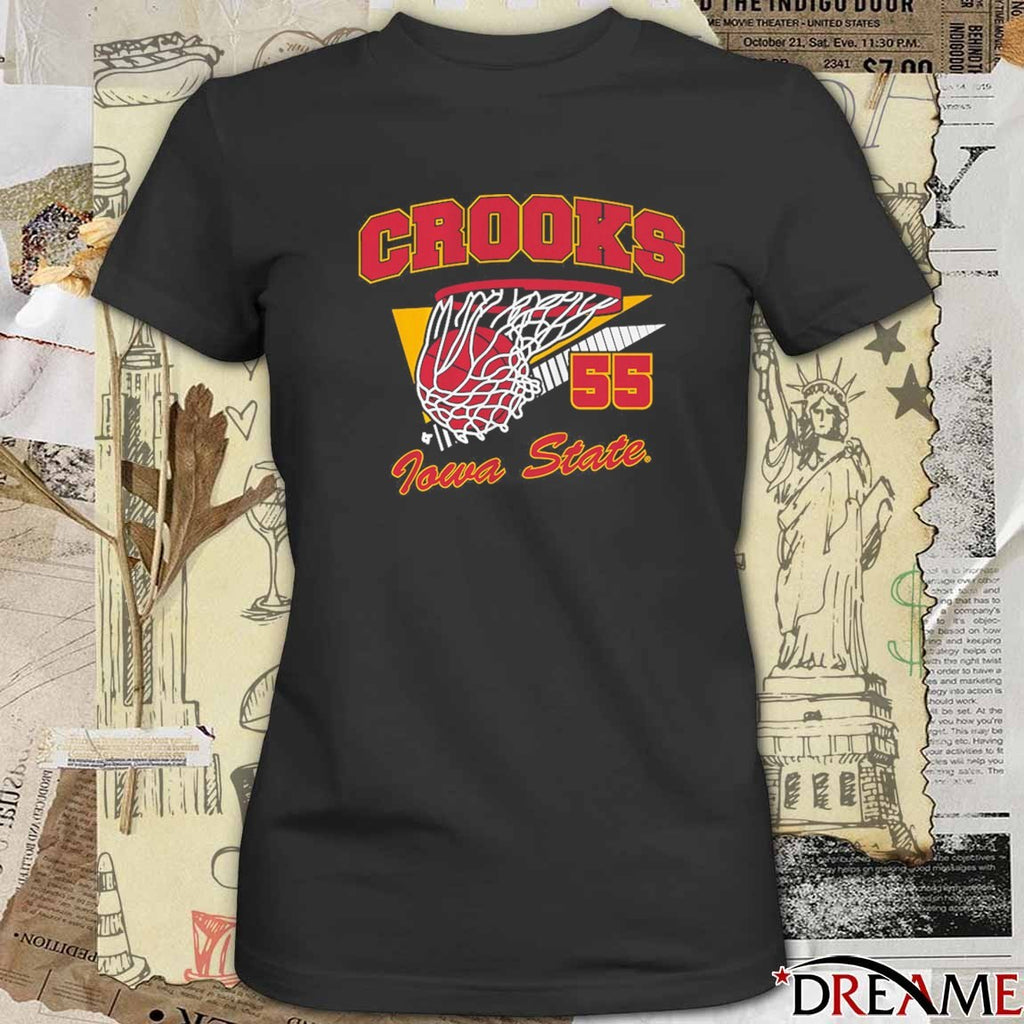 Iowa State Cyclones Basketball Audi Crooks Retro Swish t-shirt