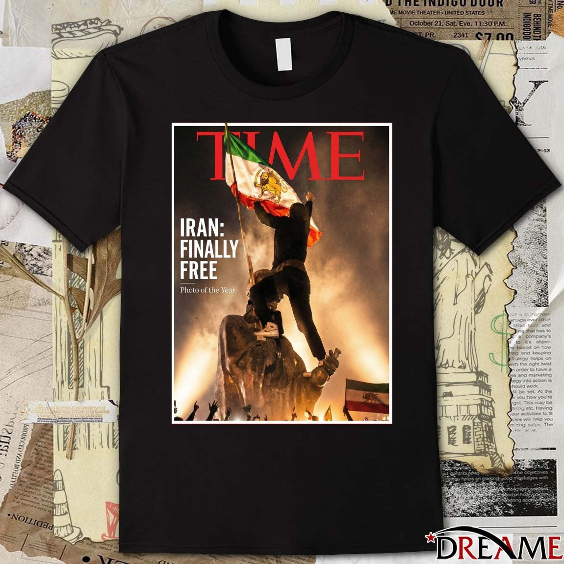 Iran Finally Free Photo of the year – Time Magazine Poster t-shirt