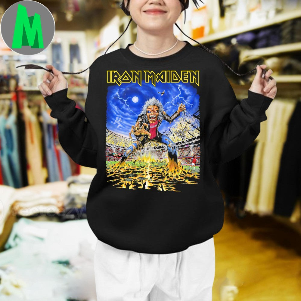 Iron Maiden Eddie Stadium Concert Graphic Band T-Shirt