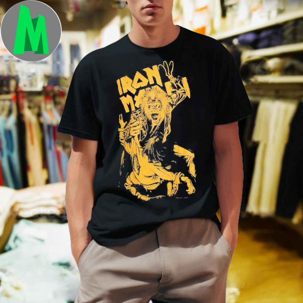 Iron Maiden No Prayer Claw Jumbo Yellow Shirt