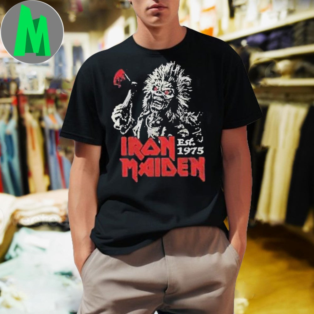 Iron Maiden Retro Eddie Run For Your Lives 2025 World Tour T-Shirt Heavy Metal Band Merch Vintage Style