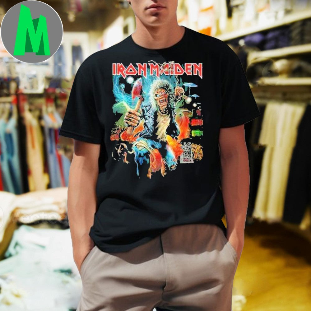 Iron Maiden Run For Your Lives Official Tour Art 2025 T-Shirt Heavy Metal Band Merch Eddie Graphic Tee