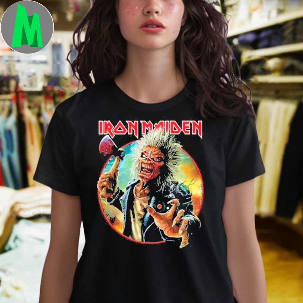 Iron Maiden Run For Your Lives World Tour 2025 T-Shirt Heavy Metal Band Merch Eddie Graphic Tee
