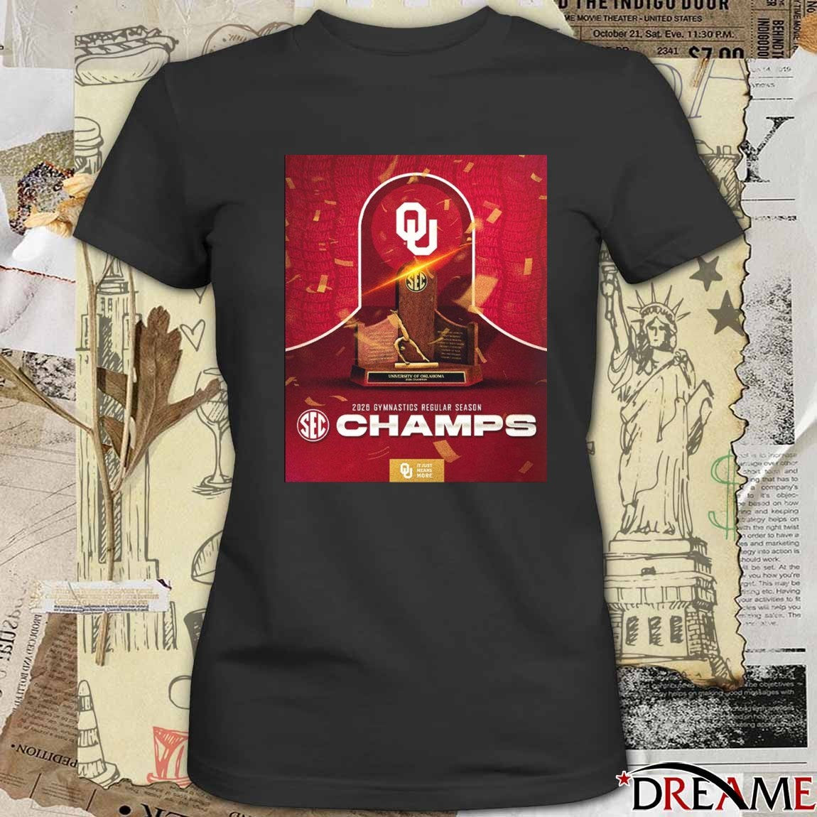 It Just Means More Oklahoma Sooners Women’s Gymnastics 2026 SEC Regular Season Champions Trophy Poster t-shirt