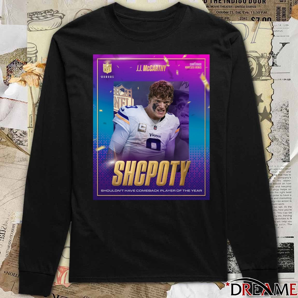 J.J. McCarthy Minnesota Vikings Shouldn’t Have Comeback Player of the Year Poster t-shirt