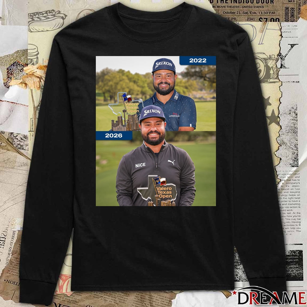 J.J. Spaun 2022 Valero Texas Open 2026 Valero Texas Open PGA Tour Poster t-shirt