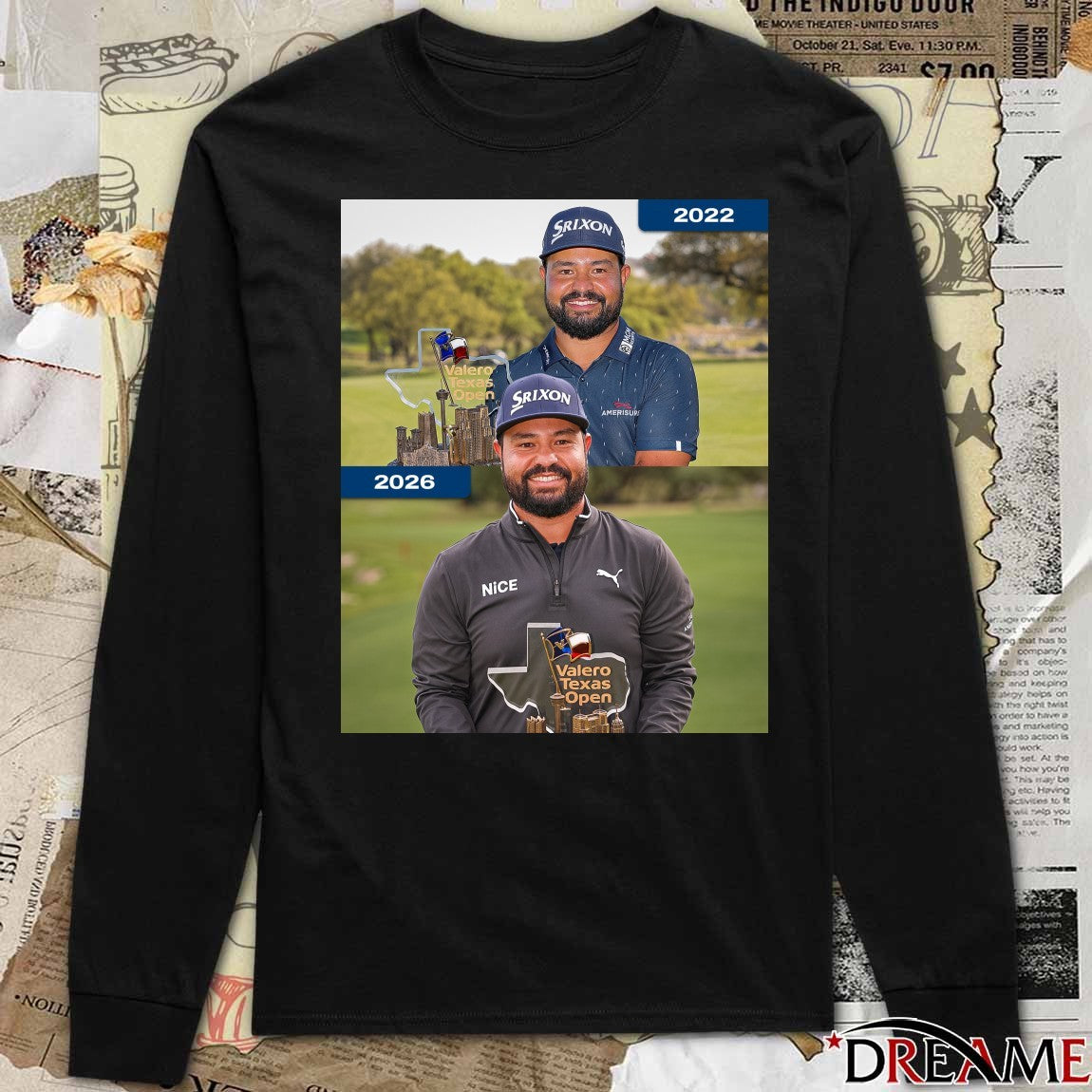 J.J. Spaun 2022 Valero Texas Open 2026 Valero Texas Open PGA Tour Poster t-shirt