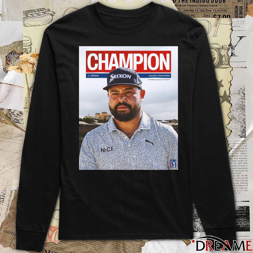 J.J. Spaun Valero Texas Open Champion PGA Tour 2026 Poster t-shirt