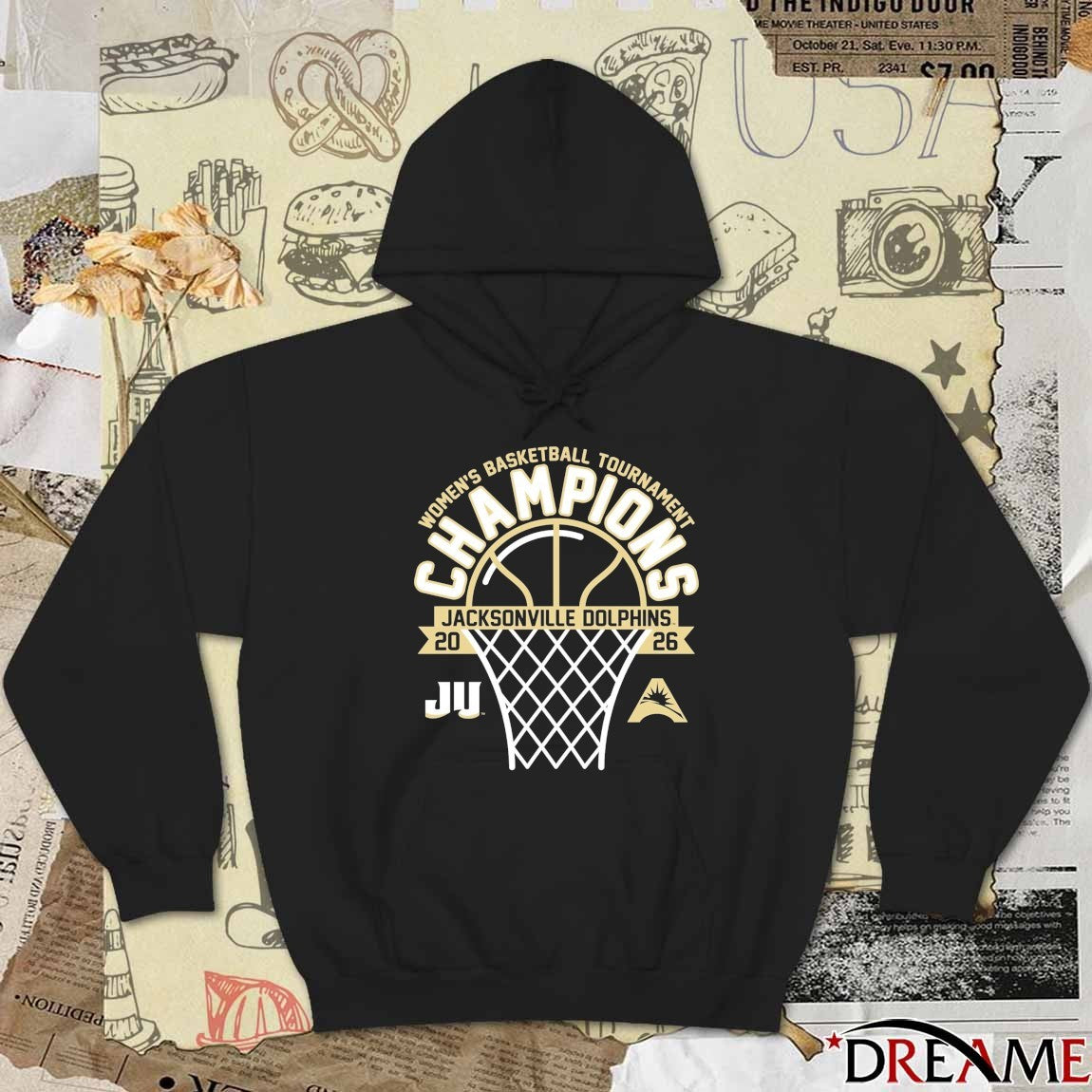 JU Dolphins 2026 ASUN Women’s Basketball Tournament Champions t-shirt