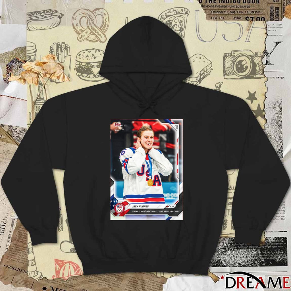 Jack Hughes 2026 Golden Goal 1st Men’s Hockey Gold Medal Since 1980 t-shirt