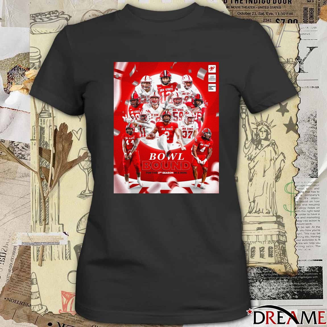 Jacksonville State Gamecocks win UTEP Miners Bowl Bound For The 3RD Season In A Row Poster t-shirt
