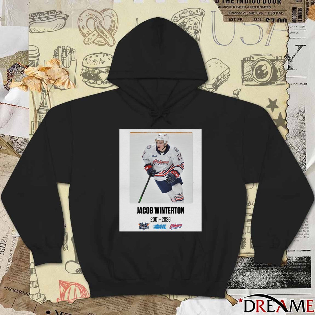 Jacob Winterton 2001 – 2026 Ontario Hockey League t-shirt