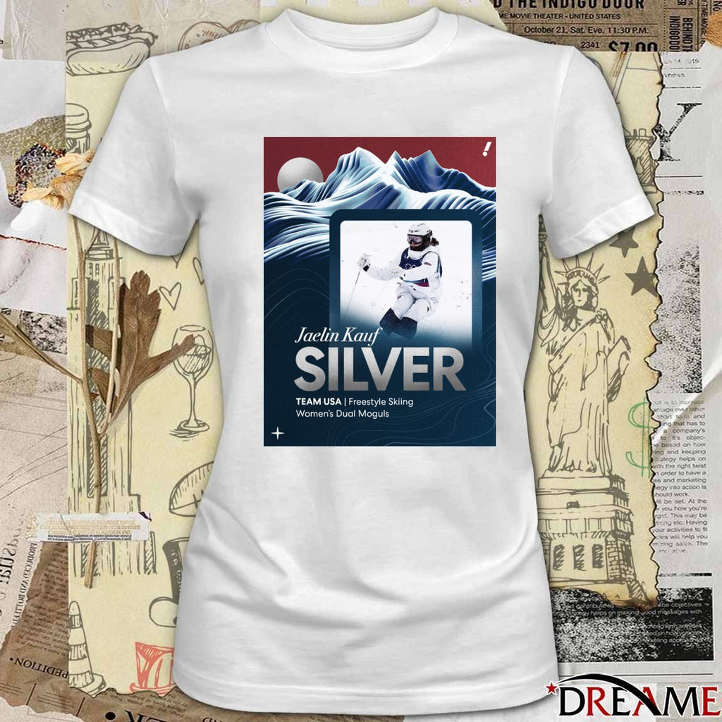 Jaelin Kauf Silver Team USA Freestyle Skiing Women’s Dual Moguls t-shirt