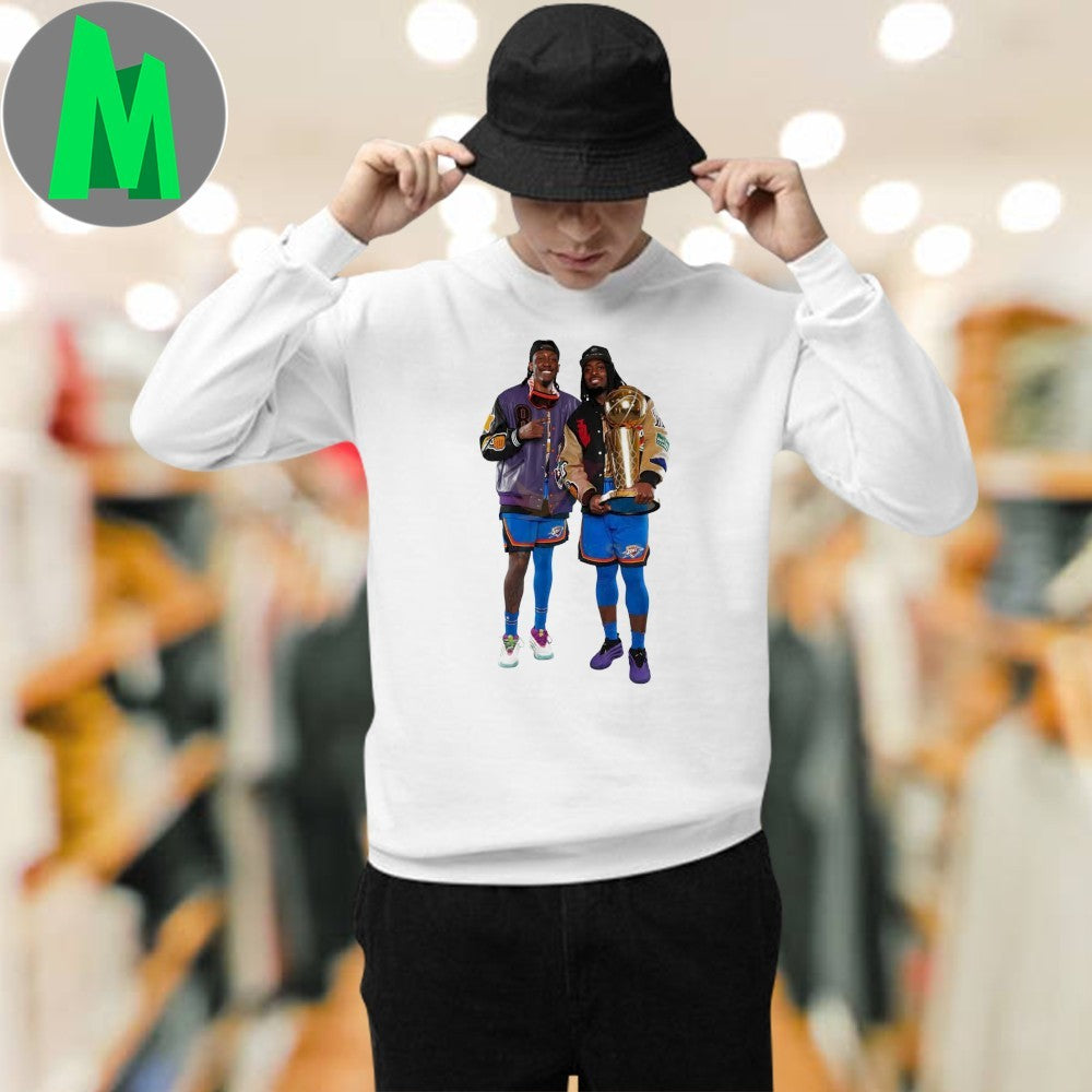 Jalen Williams Luguentz Dort 2025 Nba Champions Locker Room Style Shirt