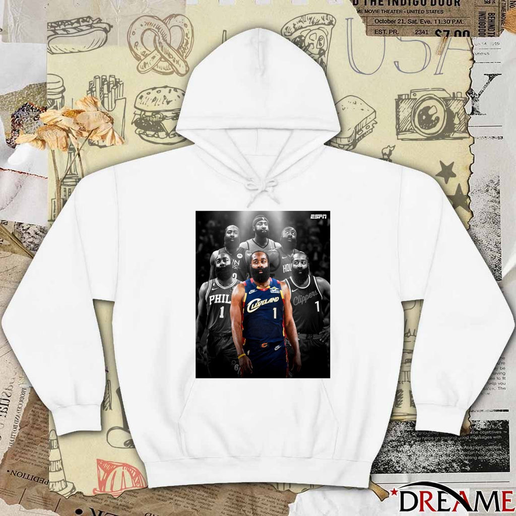 James Harden Cleveland Cavalier Sixth Team In His NBA Career Poster t-shirt