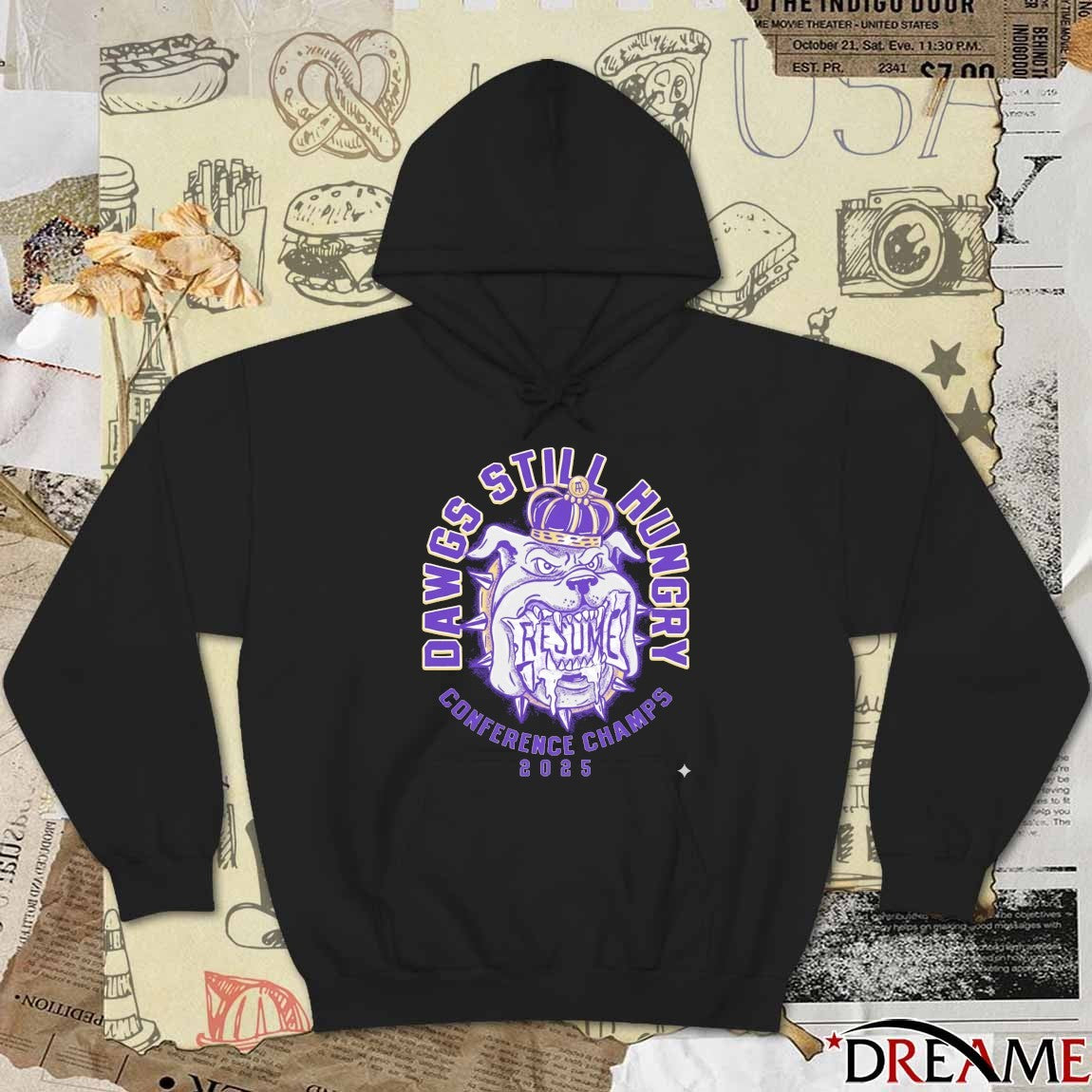 James Madison Dukes Resume Dawgs Still Hungry Conference Champs 2025 t-shirt