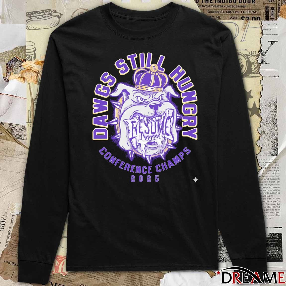 James Madison Dukes Resume Dawgs Still Hungry Conference Champs 2025 t-shirt