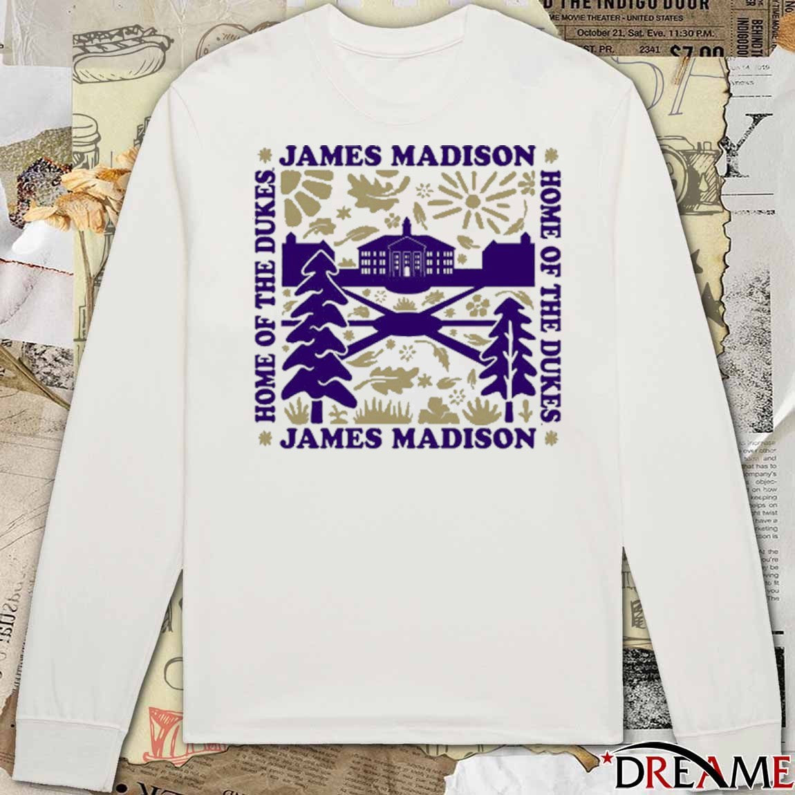James Madison University Home Of The Dukes t-shirt