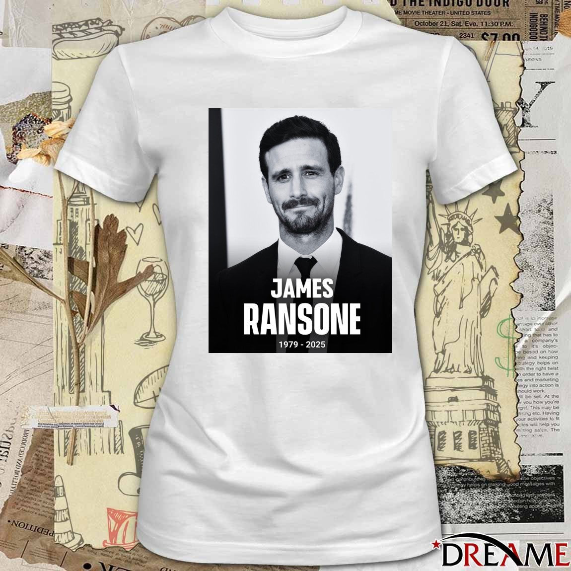 James Ransone Has Passed Away At The Age Of 46 1979 – 2025 Poster t-shirt