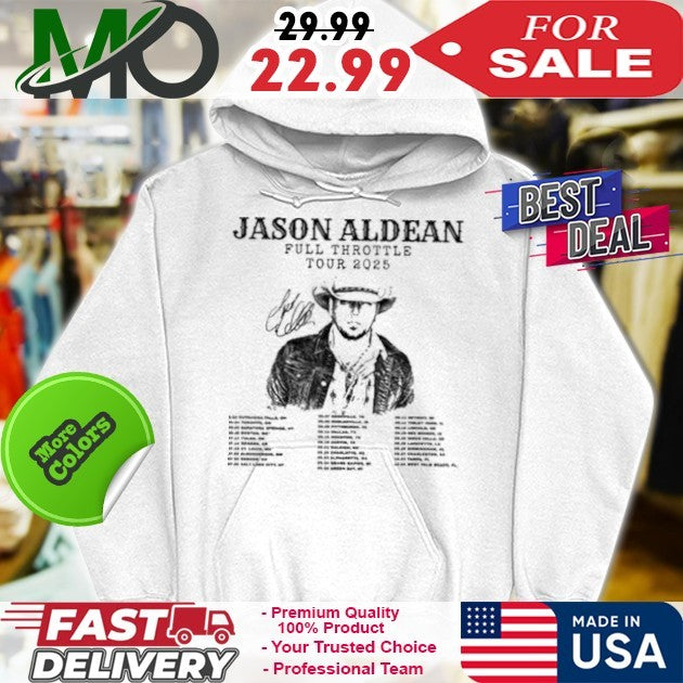 Jason Aldean Full Throttle Tour 2025 Shirt