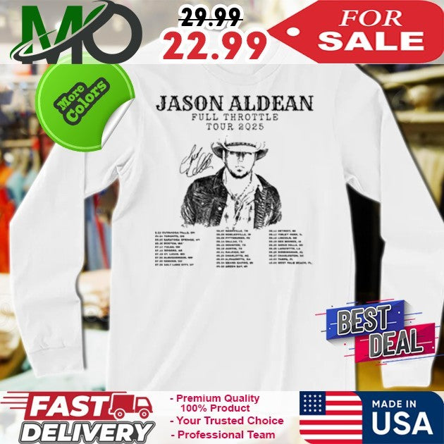Jason Aldean Full Throttle Tour 2025 Shirt
