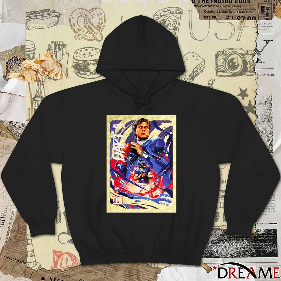 Jaxson Dart’s 1-of-1 Ultra Violet Superfractor Topps Poster t-shirt