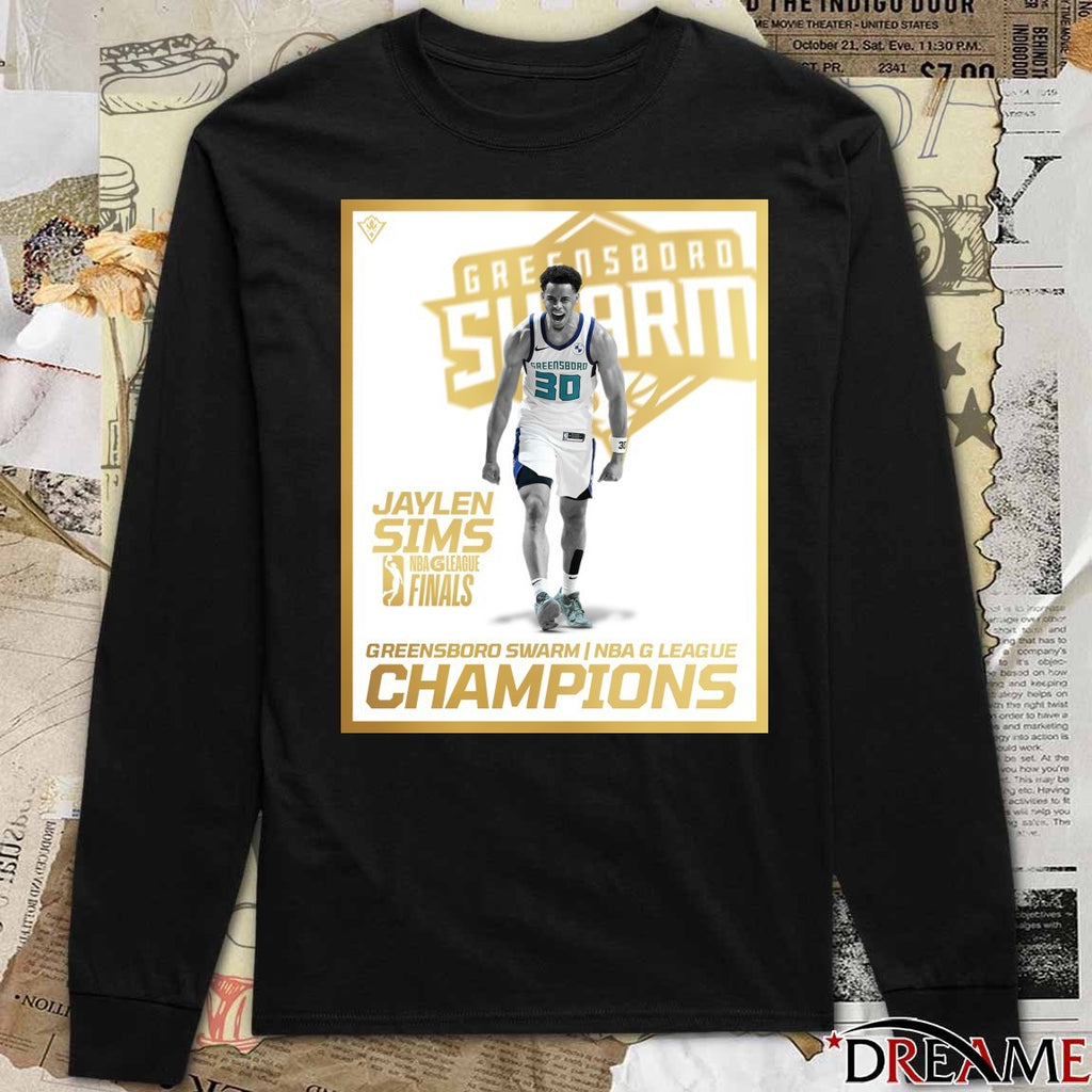 Jaylen Sims NBA G League Finals Greensboro Swarm Champions 2026 Poster t-shirt