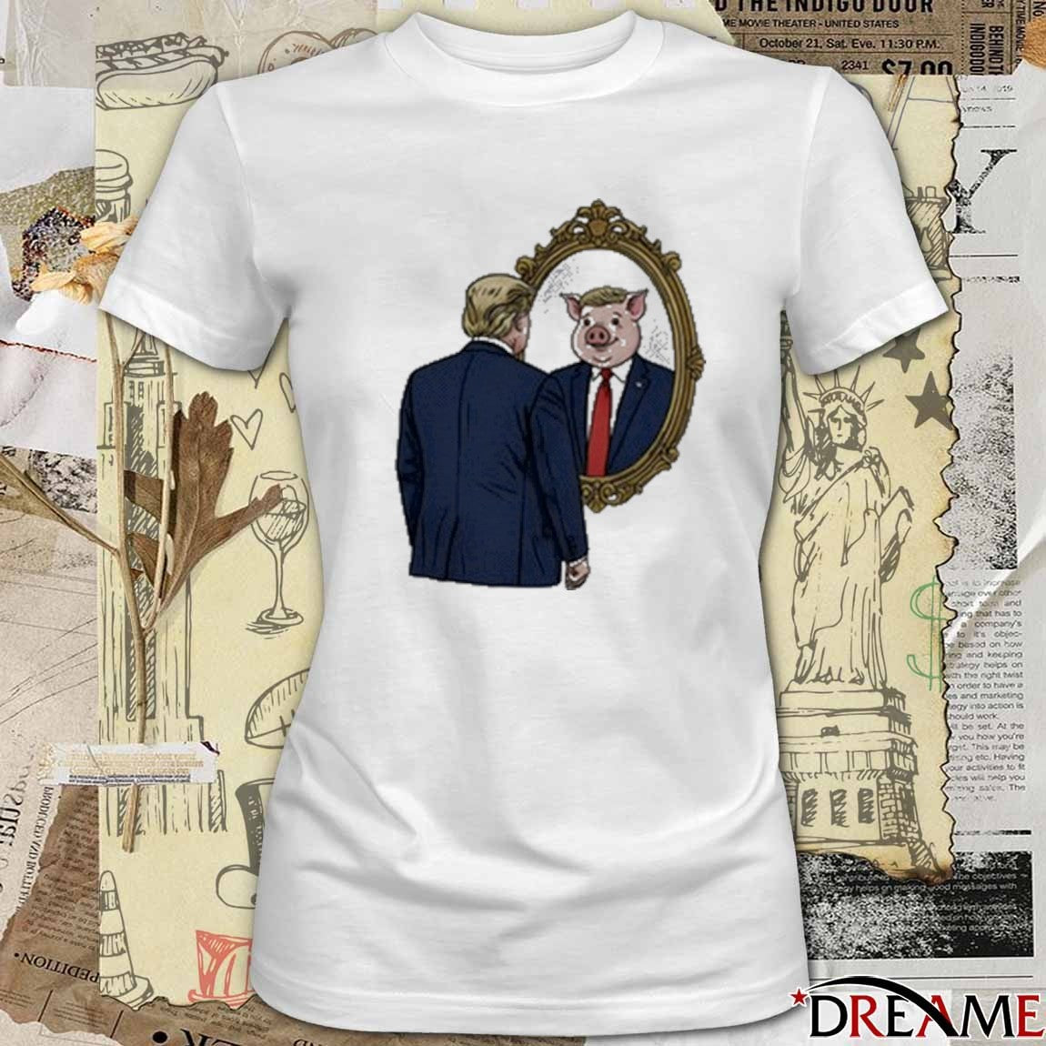 Jb Pritzker Wearing Quiet Piggy Donald Trump New t-shirt