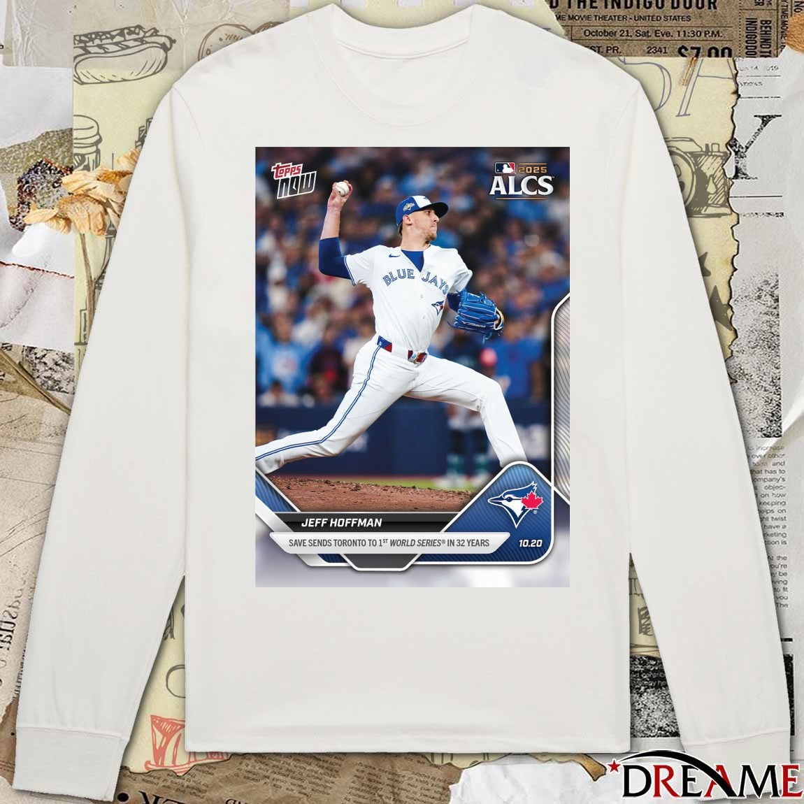Jeff Hoffman 2025 MLB ALCS Topps Save Sends Toronto To 1st World Series In 32 Years t-shirt