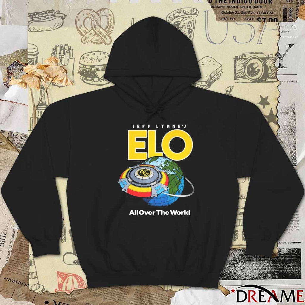 Jeff Lynne’s ELO All Over The World 2025 t-shirt