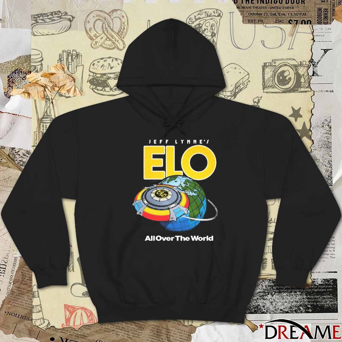 Jeff Lynne’s ELO All Over The World 2025 t-shirt