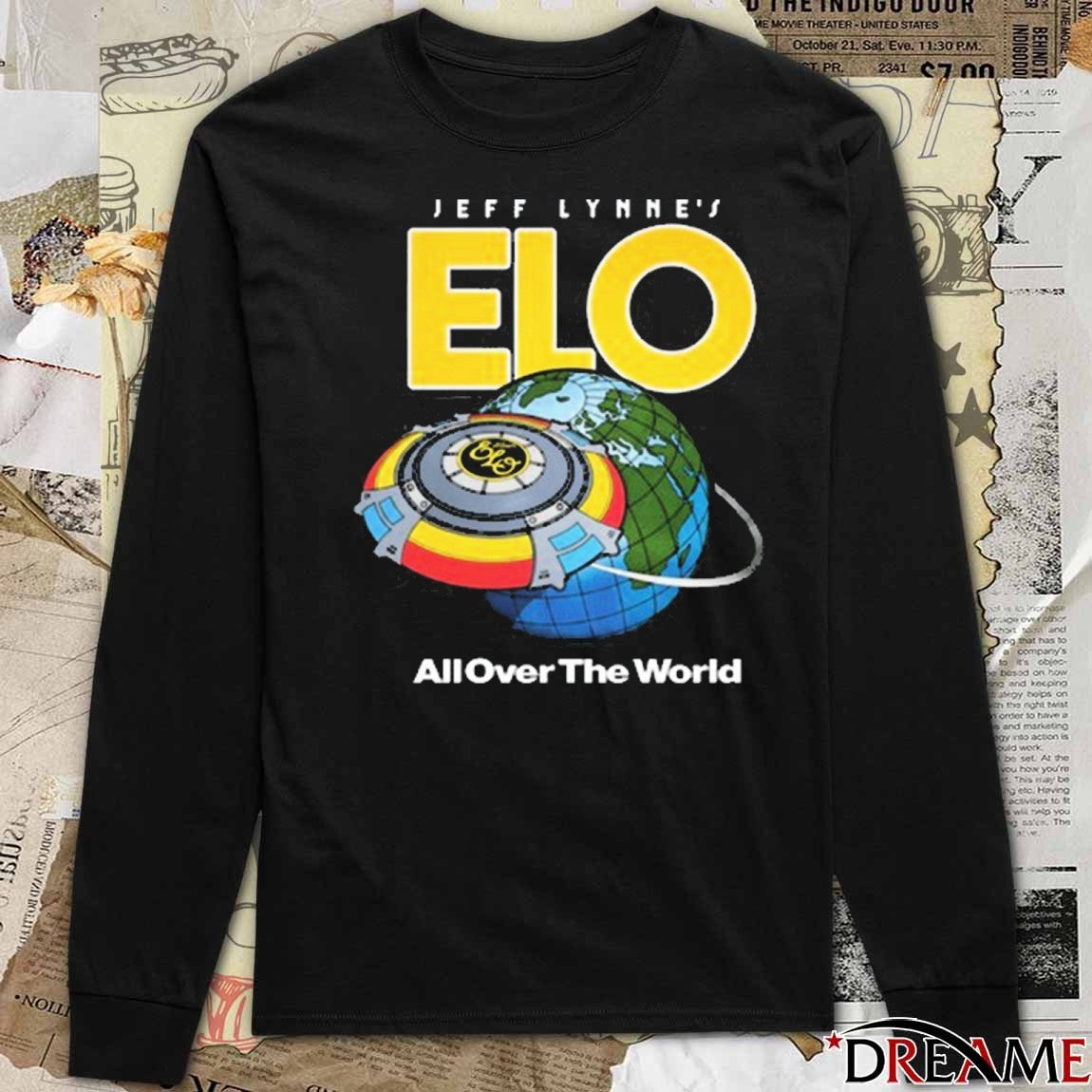 Jeff Lynne’s ELO All Over The World 2025 t-shirt