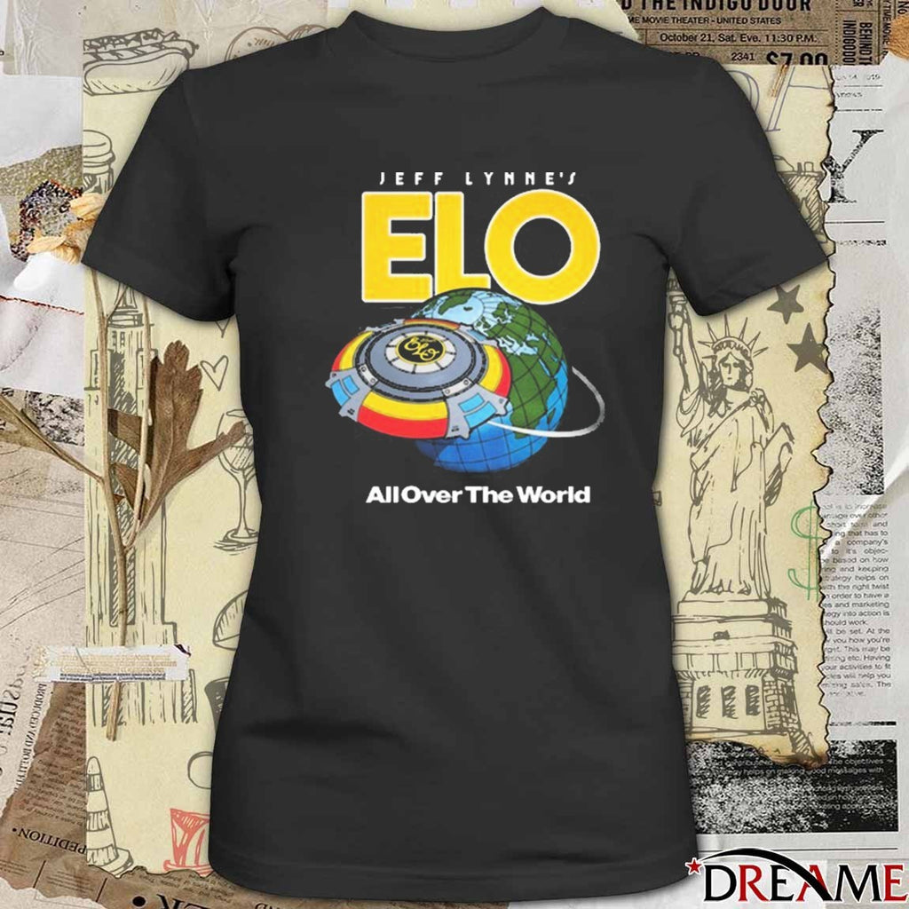 Jeff Lynne’s ELO All Over The World 2025 t-shirt