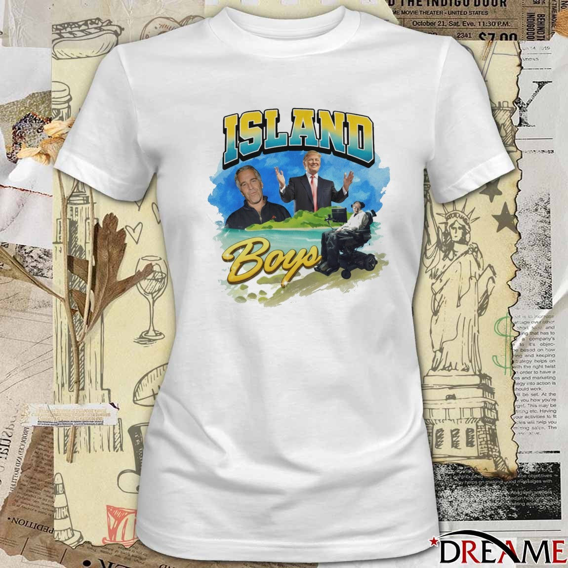 Jeffrey Epstein, Donald Trump and Stephen Hawking 2026 Island Boys Outta Pocket Wear t-shirt
