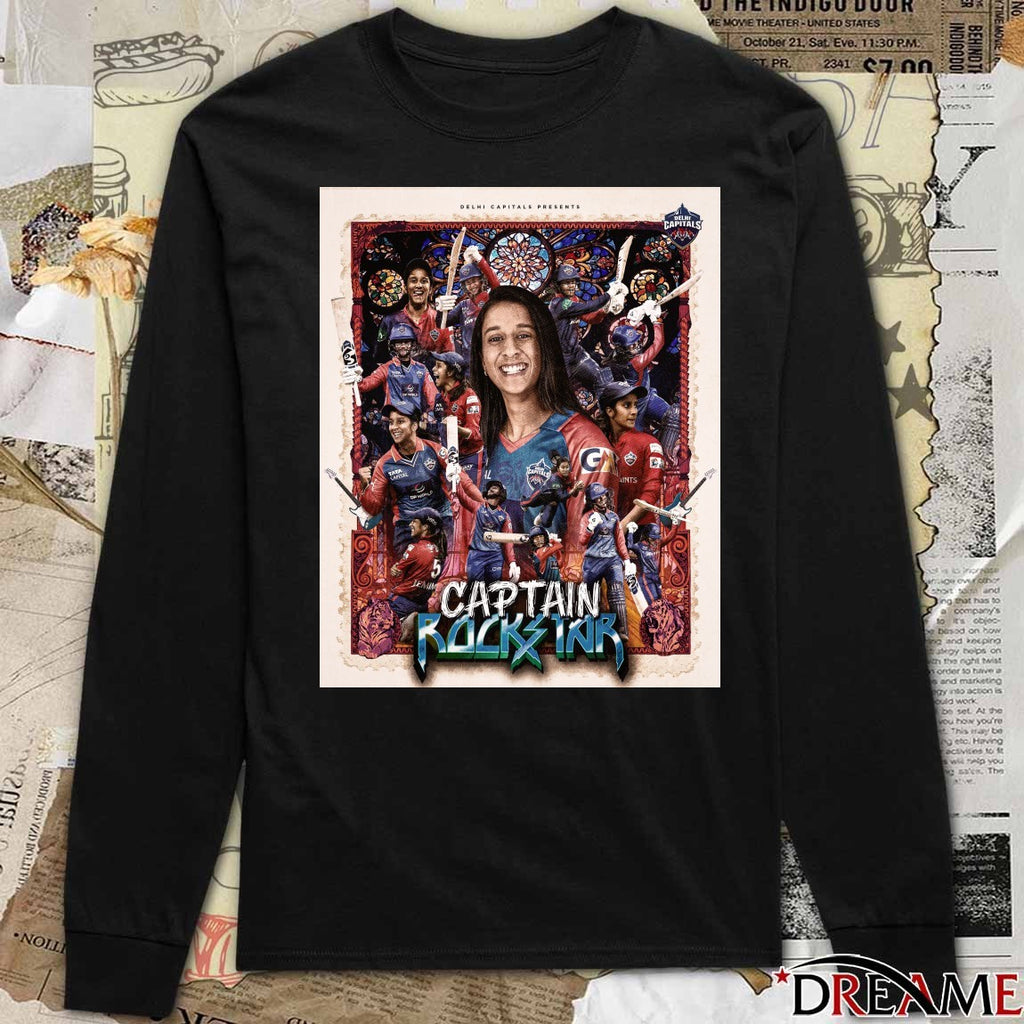 Jemimah Rodrigues Captain Rockstar 2026 Women’s Premier League Poster t-shirt