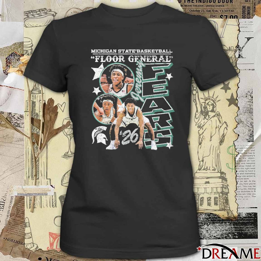 Jeremy Fears Floor General Michigan State Spartans Men’s Basketball Elevated 90s Graphic 2026 t-shirt
