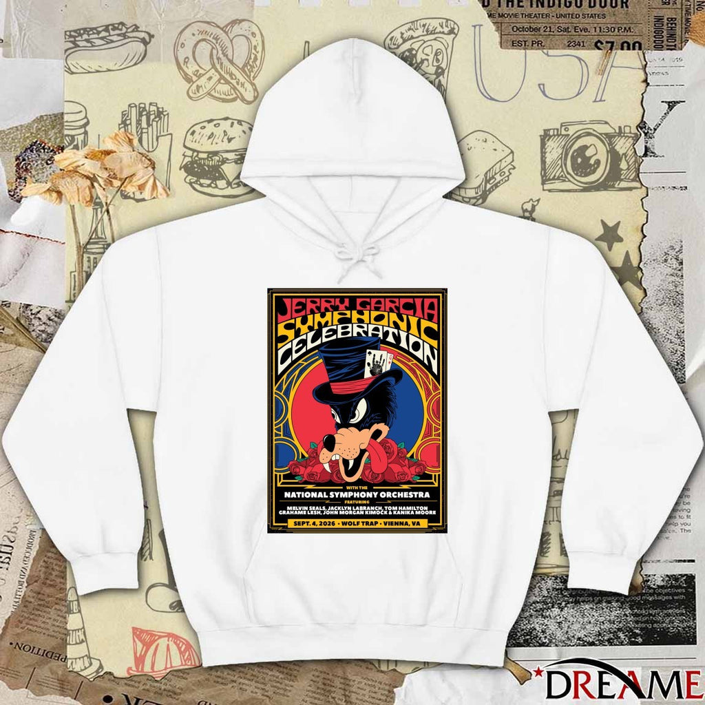 Jerry Garcia Symphonic Celebration September 4 2026 at Wolf Trap in Vienna VA Poster t-shirt