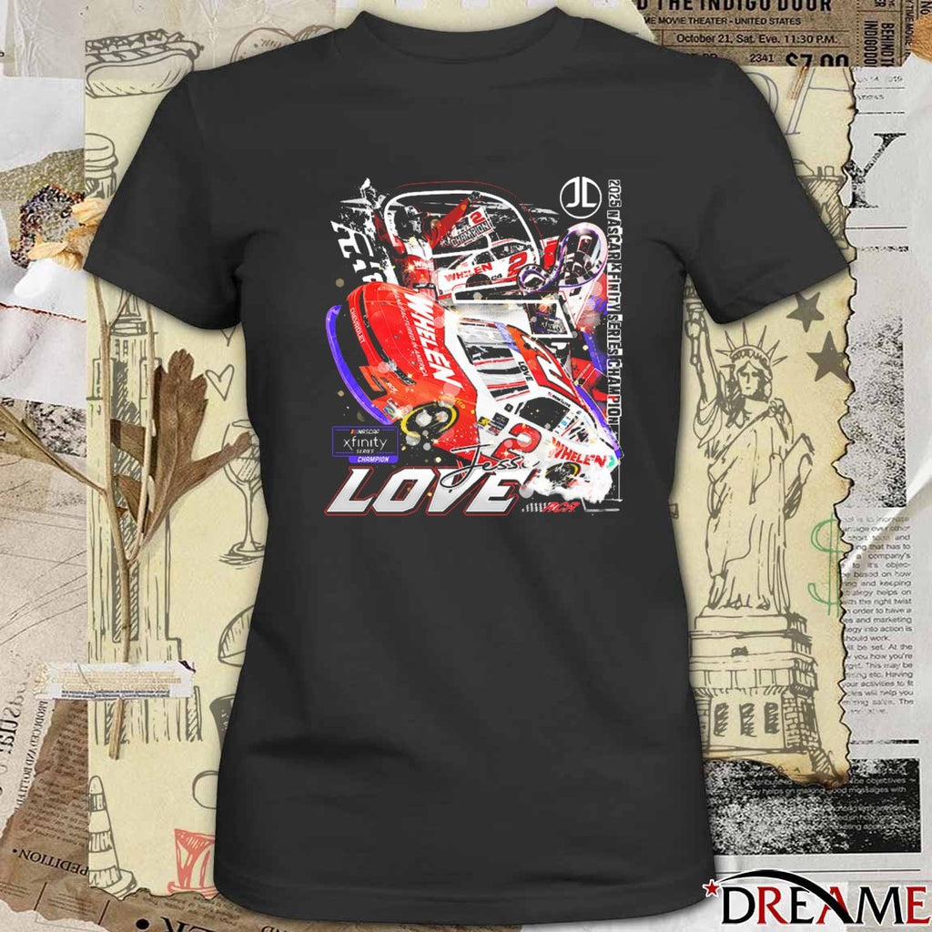Jesse Love 2025 NASCAR Xfinity Series Champion RCR Racing t-shirt