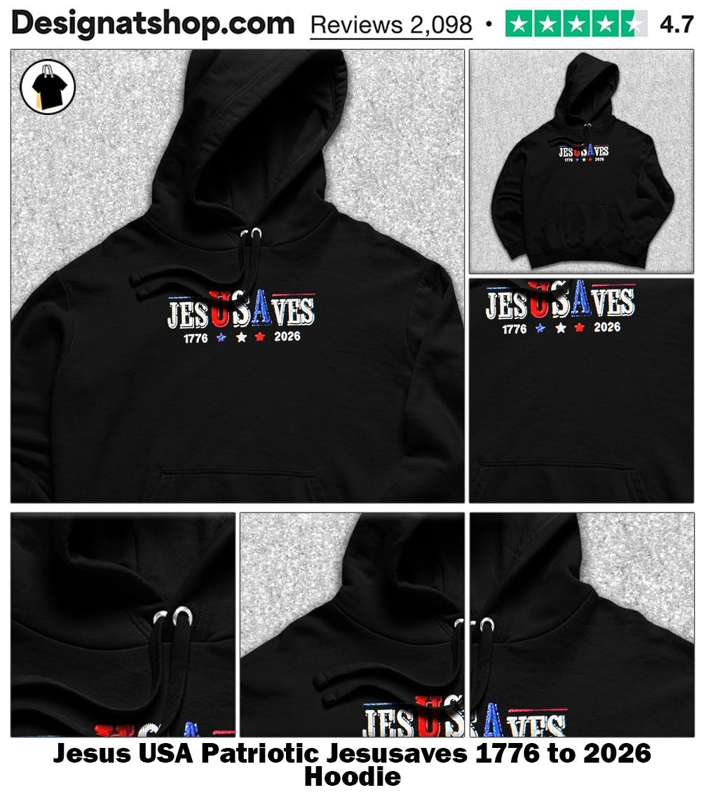 Jesus USA Patriotic Jesus saves 1776 to 2026 shirt