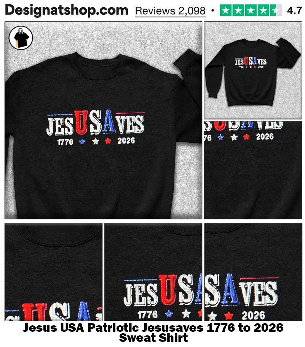 Jesus USA Patriotic Jesus saves 1776 to 2026 shirt