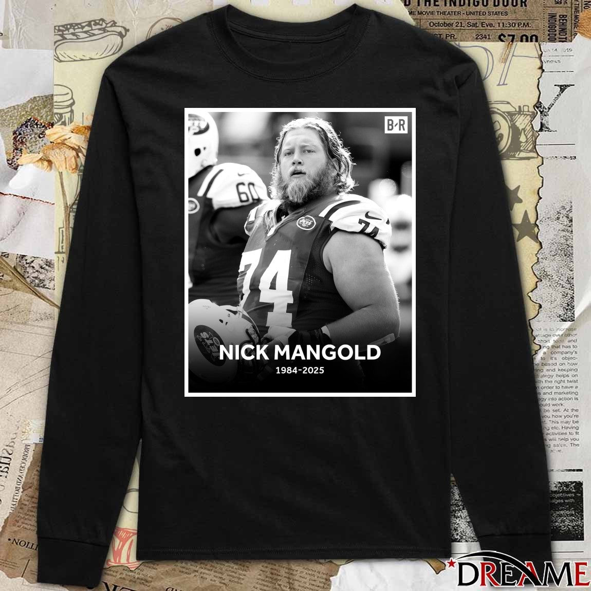 Jets Announce That Seven-time Pro Bowl Center Nick Mangold Has Passed Away 1984 – 2025 Poster t-shirt