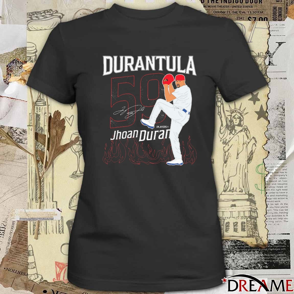 Jhoan Duran Durantula 59 Philadelphia Phillies MLB Signature Painting t-shirt